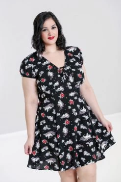 Hell Bunny Star Catcher Mini Dress - XS, 4XL And 5XL 15 Hell Bunny Star Catcher Mini Dress - XS, 4XL And 5XL -Fashion Apparel hlb40164p star catcher mini dress blk 01 94961.1623452347