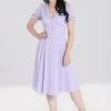 Hell Bunny Frilly Sundae Dress: Lavender - XL, 2XL, 3XL And 6XL -Fashion Apparel hlb40168 frilly sundae dress lav 01 71288.1676478200