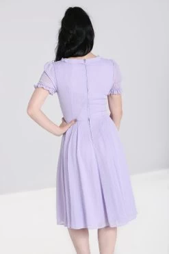 Hell Bunny Frilly Sundae Dress: Lavender - XL, 2XL, 3XL And 6XL -Fashion Apparel hlb40168 frilly sundae dress lav 04 08917.1613476571