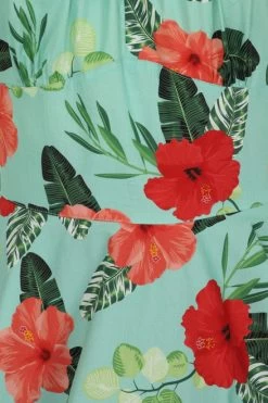 Hell Bunny Moana Mid Dress - Small And Large -Fashion Apparel hlb40180 moana mid dress mint 12 large 94946.1612490791