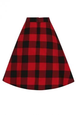 Hell Bunny Teen Spirit Mid Skirt: Black / Red - Small To 3XL -Fashion Apparel hlb50071 teen spirit mid skirt black red 12 2 80208.1607069018