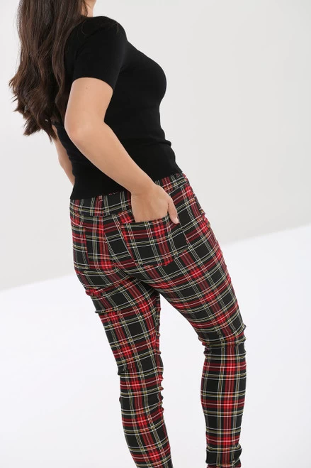 Hell Bunny Clash Stretch Pants - 2XL To 4XL 4 Hell Bunny Clash Stretch Pants - 2XL To 4XL - Image 2