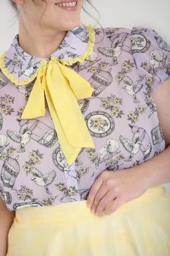 Hell Bunny Willow Sparrow Blouse: Lavender - Medium To 6XL 23 Hell Bunny Willow Sparrow Blouse: Lavender - Medium To 6XL -Fashion Apparel hlb60077p willow sparrow blouse lav 02 47756.1614090988