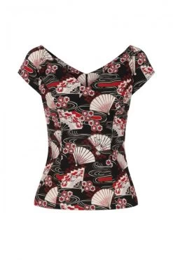 Hell Bunny Lanah Top - Small And 2XL 19 Hell Bunny Lanah Top - Small And 2XL -Fashion Apparel hlb60088 lanah top blk 10 large 52672.1632740021