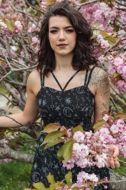 Coven United Moonprint Crossover Straps Dress - XS To 4XL 22 Coven United Moonprint Crossover Straps Dress - XS To 4XL -Fashion Apparel sophiepope11 1024x10242x 78670.1620992134